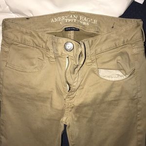 AE jeggings. Khaki, very soft and stretchy NWOT